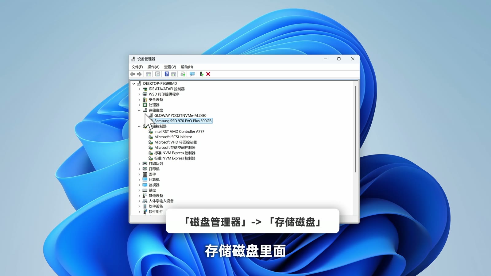 重启后检查原生 NVMe 状态